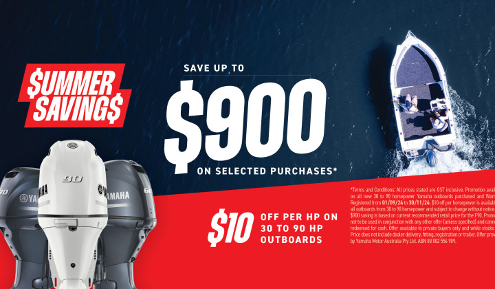 SUMMER SAVINGS 30-90HP | Gold Coast Boating Centre