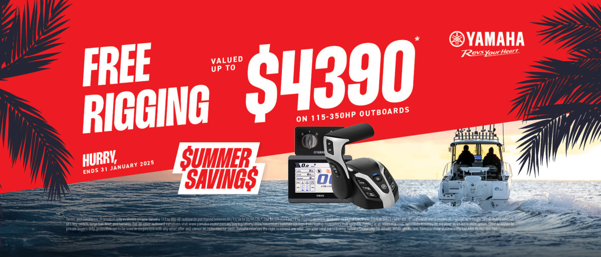 FREE RIGGING - Summer Savings | Gold Coast Boating Centre