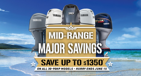 Save Up to $1,350 on Yamaha 30-90hp Outboards | Gold Coast Boating Centre 